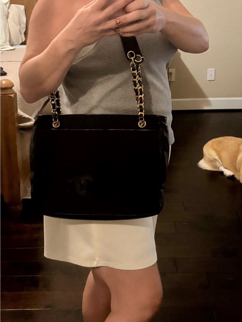 Make an offer!! CHANEL x Karl Lagerfeld Black Quilted Shoulder Or Crossbody Bag! - Picture 16 of 16